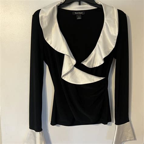 white house blsck market twist neck top metalic|White House .